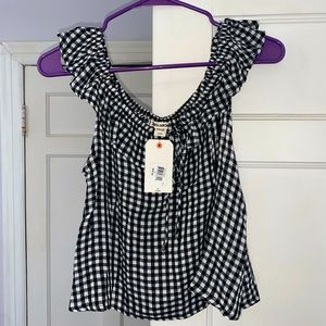 Gingham billabong top